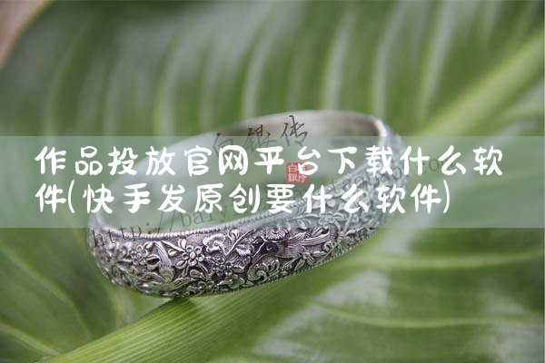 作品投放官网平台下载什么软件