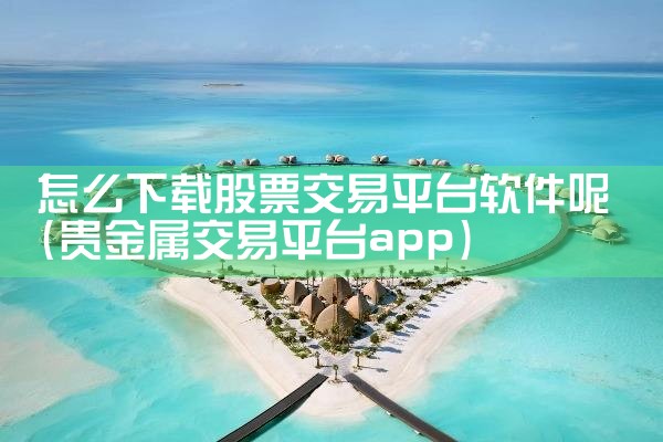 怎么下载股票交易平台软件呢